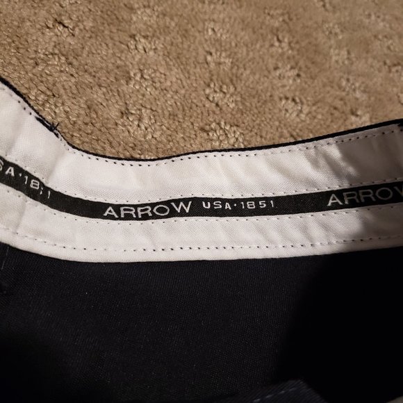 Arrow Pleated Dress Pants Navy Blue Women's 14 | 27x28 Business Formal Brand New - Picture 3 of 9